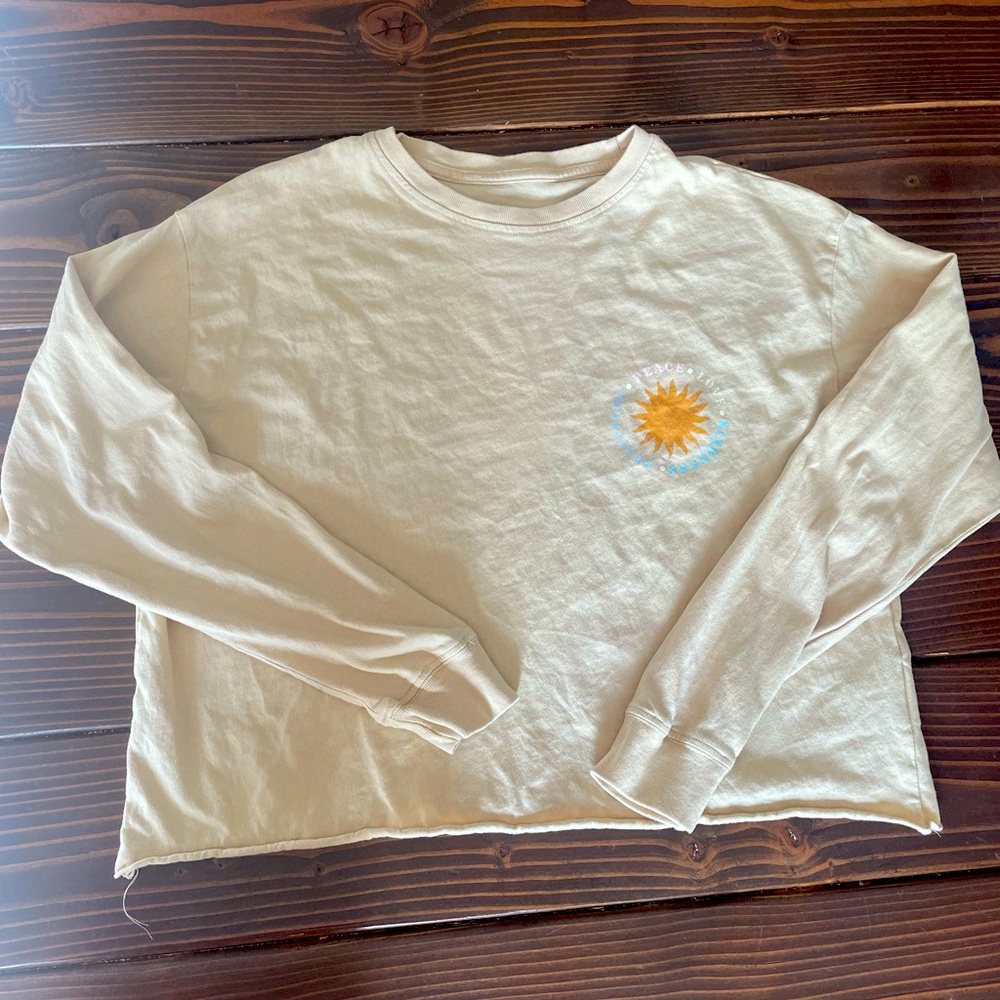 Pura vida petite small crop long sleeve